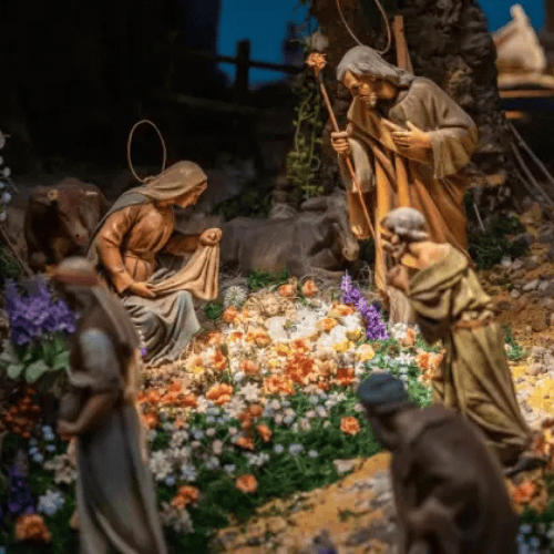 Living nativity scene